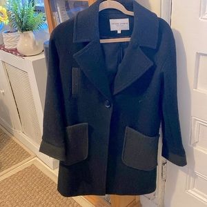 Petite studio wool coat